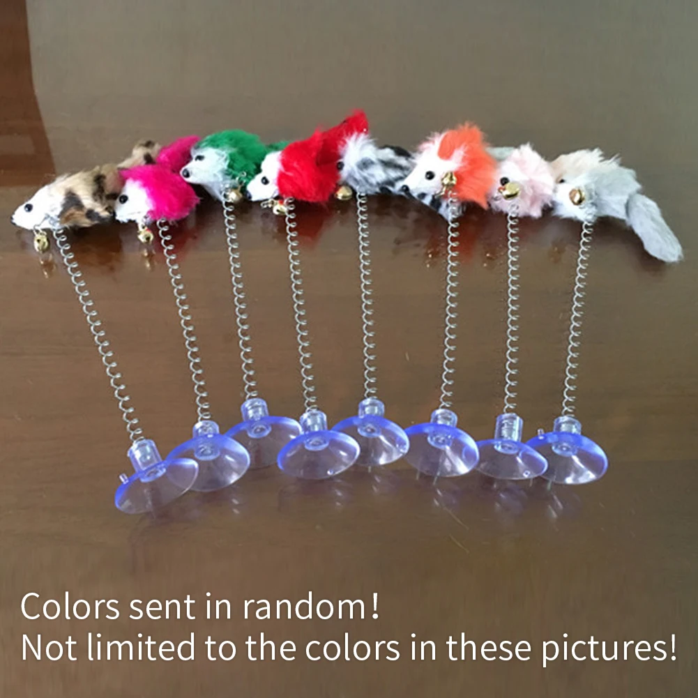 

Funny Interactive Toys Mouse Sucker Dog Kitten Playing Pet Seat Scratch Toy Neko Toy Random Color