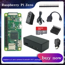 Raspberry Pi ZERO/ ZERO W/ZERO WH kit Kit + Корпус + радиатор + головка GPIO + дополнительная SD-карта на 32 ГБ/адаптер питания для RPI zero