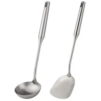 

Spatula Ladle Spoon Sets Thicken Metal Big Soup Ladle Reusable Spatula Utensils Cooking Kitchen Tools