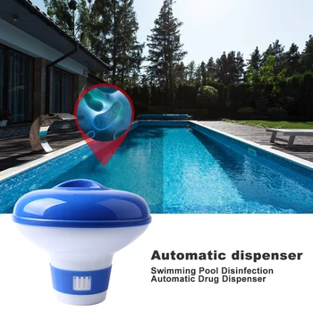 

Swimming Pool Floating Chemical Chlorine Dispenser Swimming Pool Accessories Thermometer Disinfection Automatic Applicator Pump