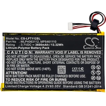 

Cameron Sino Battery for LeapFrog XDi Ultra LeapPad 31565 Platinum 7" Replacement 800-10067 MLP4063112 MP5461110 3600mAh