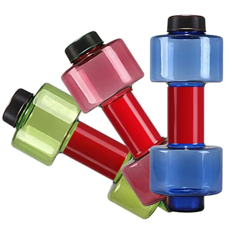 Outdoor Cycling Leakproof Water Bottle 500mL Sports Kettle Dumbbell Water Cup Withstand High and Low Temperatures Durable