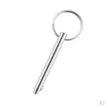 2x нержавеющая сталь 316 Быстроразъемное 10 мм штыревое кольцо для лодки Bimini