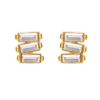 

GODKI 18mm Luxury Geometry Stack Stud Earrings for women Wedding Cubic Zircon Dubai Trendy Earrings boucle d'oreille femme 2020