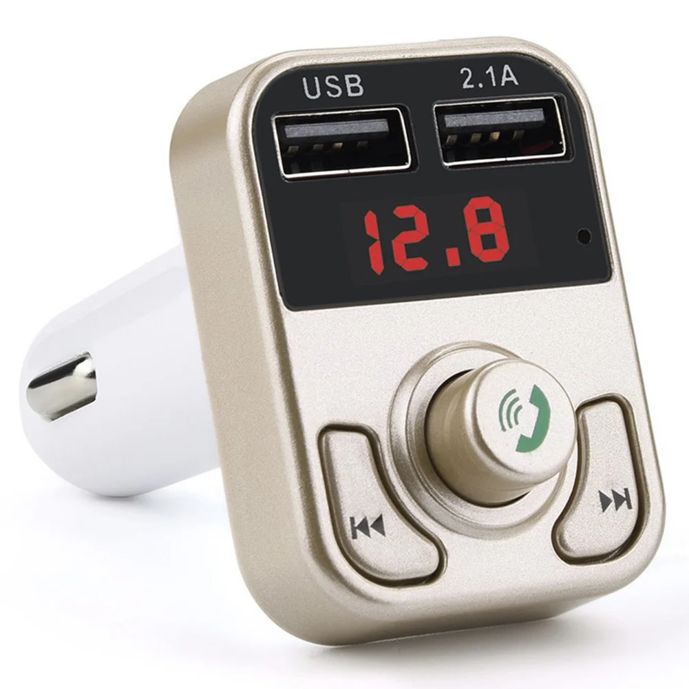 

Music Handsfree ABS Bluetooth Receiver Dual Port Modulator Accessories Car Wireless MP3 Player USB Charger Radio FM Transmitter