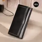 HUGWISER, ручной работы, Женский Длинный кошелек, блестящий, яркий, мягкий, кожаный, на застежке, большой, вместительный, вертикальный, кожаный сл...