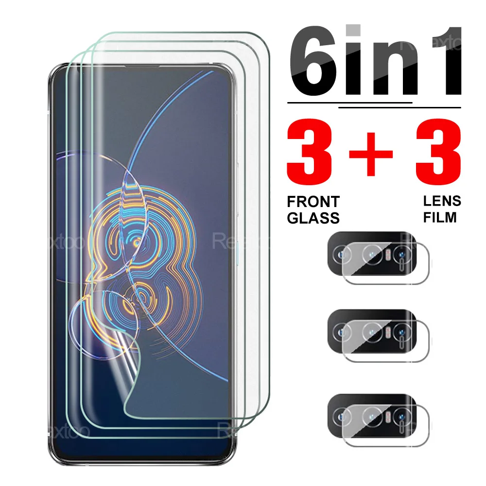 Купить Гидрогелевая защитная пленка 6 в 1 для Asus Zenfone 8 флип-стекло камеры Zenfone8 Защитная | Стёкла и плёнки для телефонов (1005002834372478)