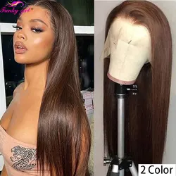 Brown Color Lace Frontal Wig For Women Straight 13x4 Lace Front Human Hair Wigs Dark Brown Lace Closure Wig Brazilian Remy Wigs