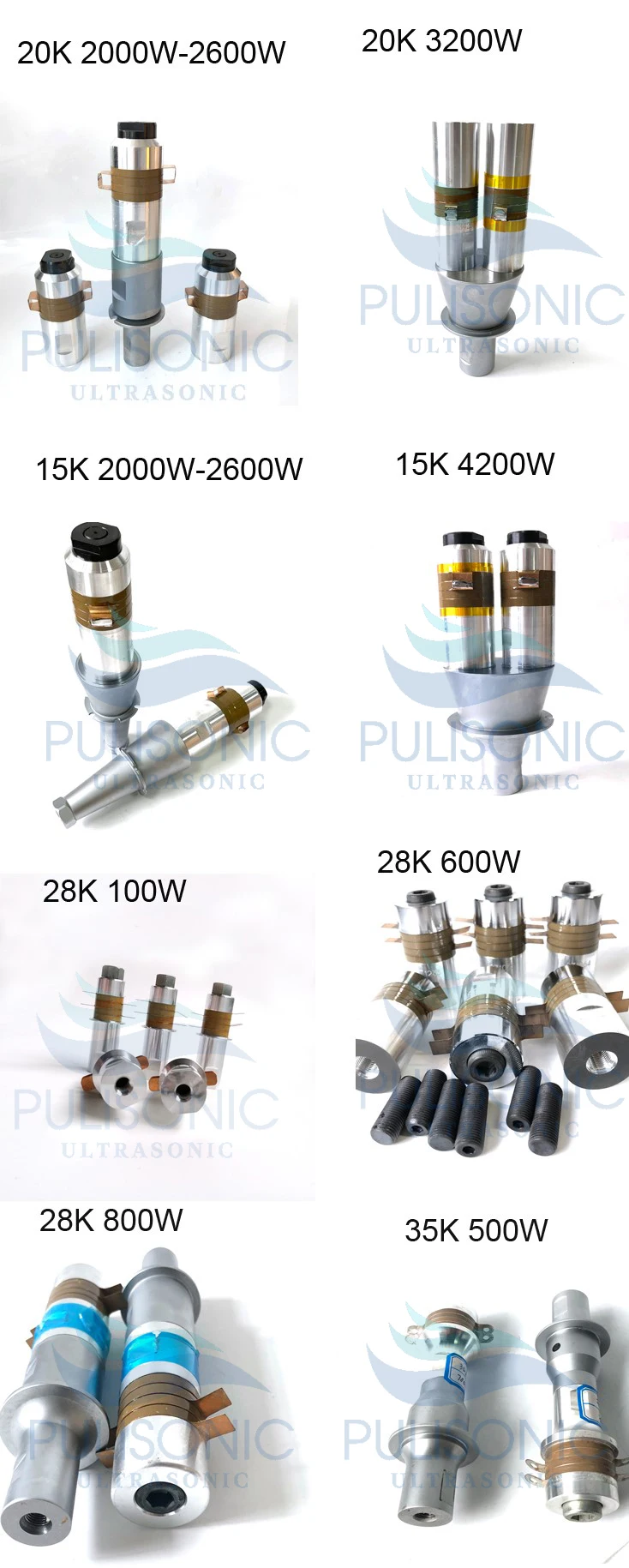 Description Picture 2 of item3200W 20khz Ultrasonic Plastic Welding Device Transducer Piezoelectric Ceramic Converter With Booster