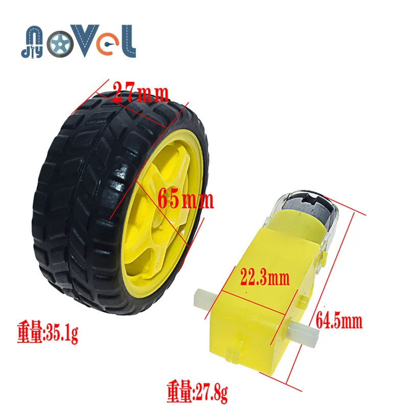 DC 3 V-6 V TT Мотор умный автомобиль робот dc мотор-редуктор для Arduino Diy Kit колеса умный автомобиль шасси Дистанционное управление автомобиль