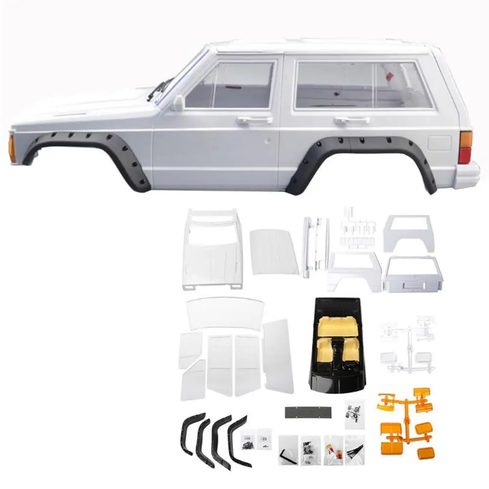 

1:10 Hard Plastic Body Shell Kit 275mm Wheelbase JEEP Cherokee XJ Unpainted DIY for 1/10 RC Crawler Car RC4WD D90 D110 TF2 MST