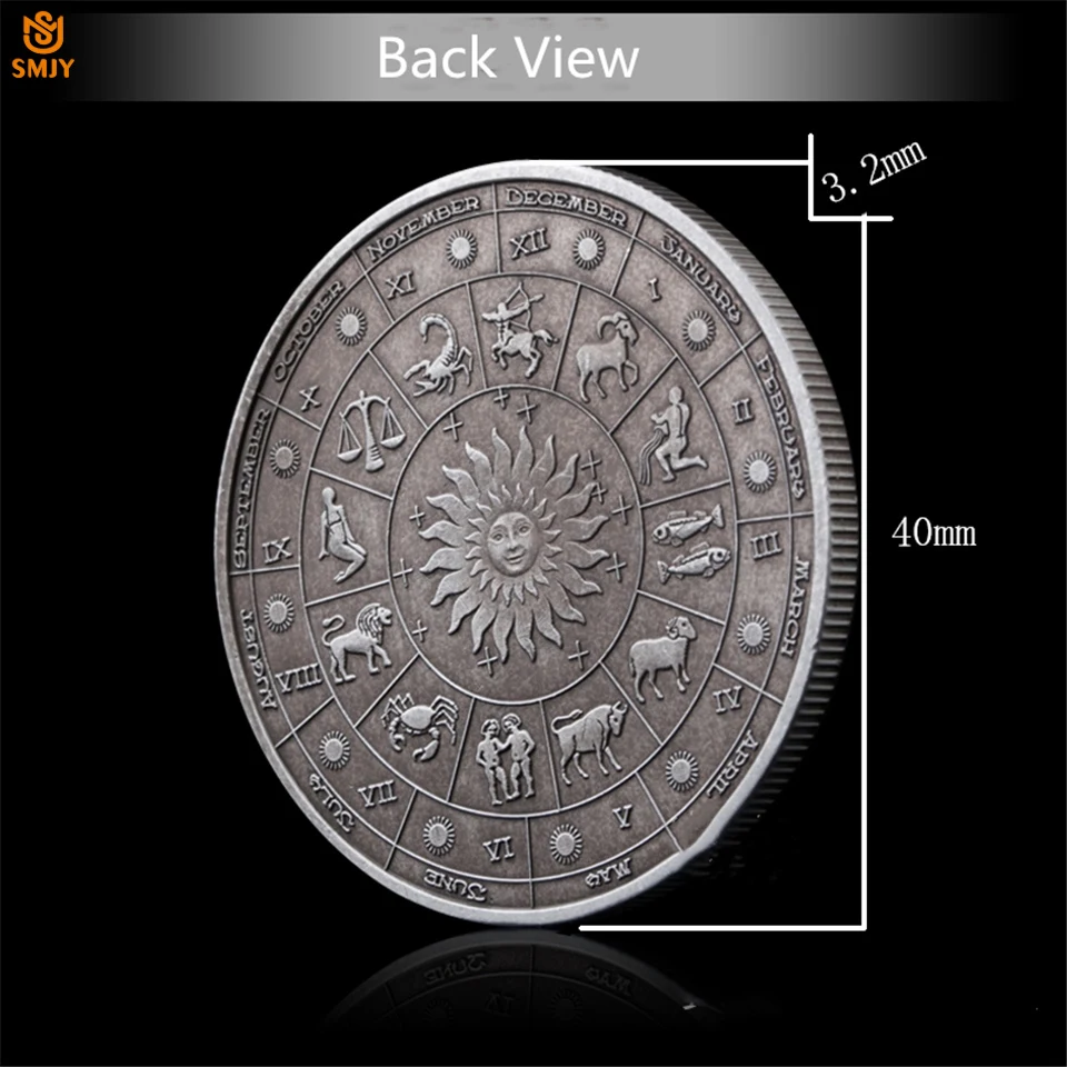 Scorpion Scorpio Zodiac Horoscope 40mm unusual coinage