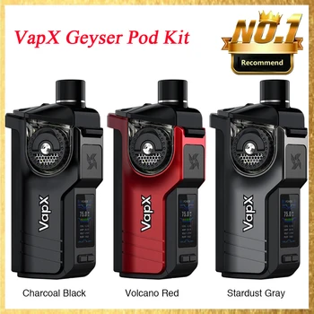 

Original VapX Geyser 100W Pod Kit with 6.5ml/5ml Pod Cartridge powered by 21700/18650 Battery E-cig Kit Vs Drag X / Aegis Boost