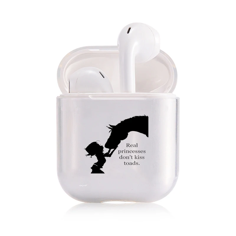 Милый чехол с изображением животных лошади для Airpods 2 1 3 Airpod pro Чехол s Прозрачный