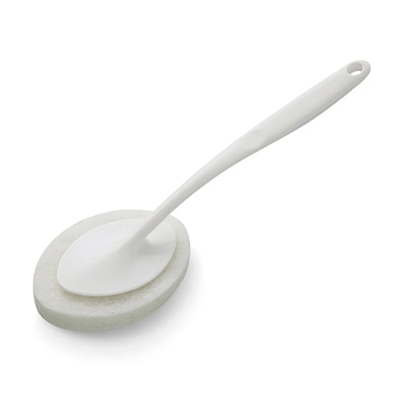 

VEHHE Extended Handle Cleaning Brush for Bathroom Kitchen Toilet New Sponge Brush Qualiry Scouring Pad Strong Decontamination