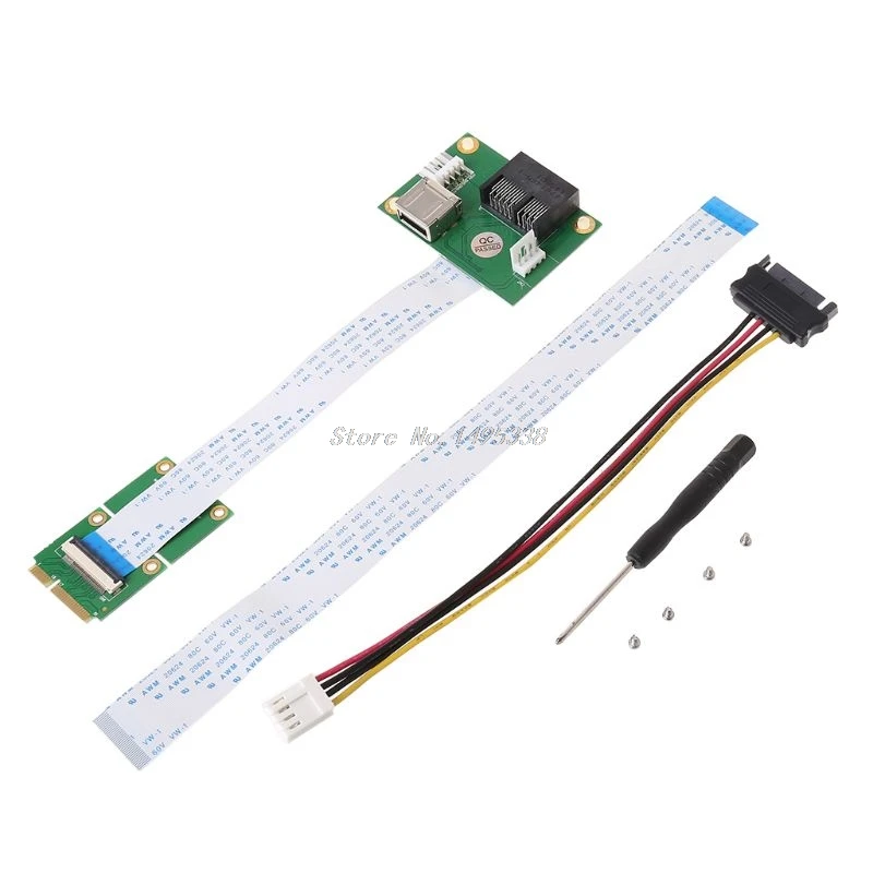 Мини PCIE к PCI-E Express X1+ USB Riser Card с FFC кабелем высокоскоростной DIY 90 градусов слот и Прямая поставка