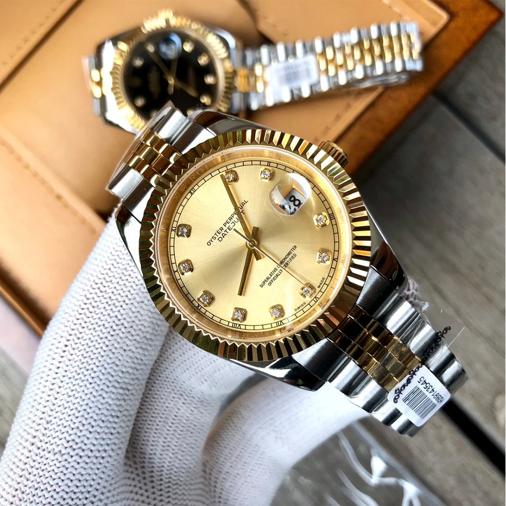 

Men Watches 2010 Top Brand Luxury Rolexable Watch for Men Waterproof Fully Automatic Wristwatch Mens Male Clock Reloj Mujer