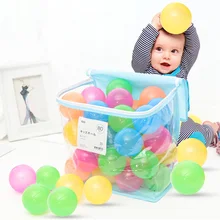 40 шт./лот, Океанский шар, PE волнистый шар, детская игровая площадка, крытая игрушка,, Сетчатая Сумка, красочный водный бассейн, Океанский волнистый шар диаметром 7 см