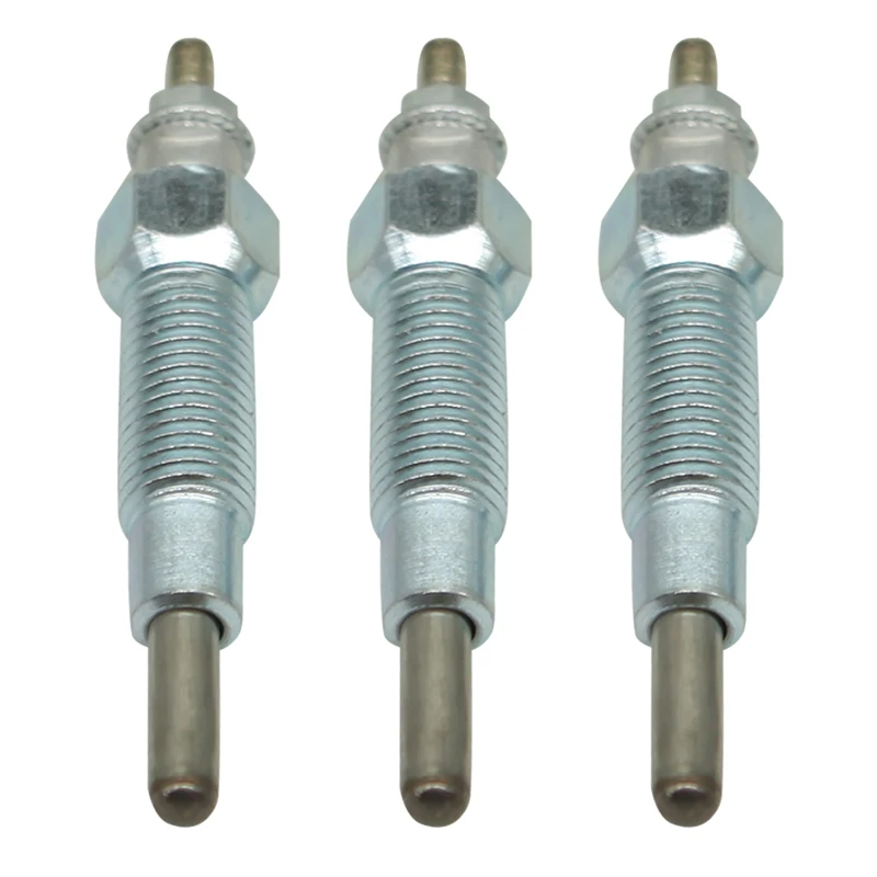 

3Pcs Glow Plug 15521-65510 15521-65511 Compatible with Kubota Tractor B5100DP B5100EP B6100DP B6100HSTD B7100DP B7100HSTE