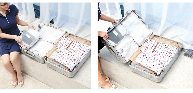 Travel Organizer Storage Bags Portable Luggage Organizer Clothes Tidy Pouch Suitcase Packing Laundry Bag Storage Case 6pcs/set