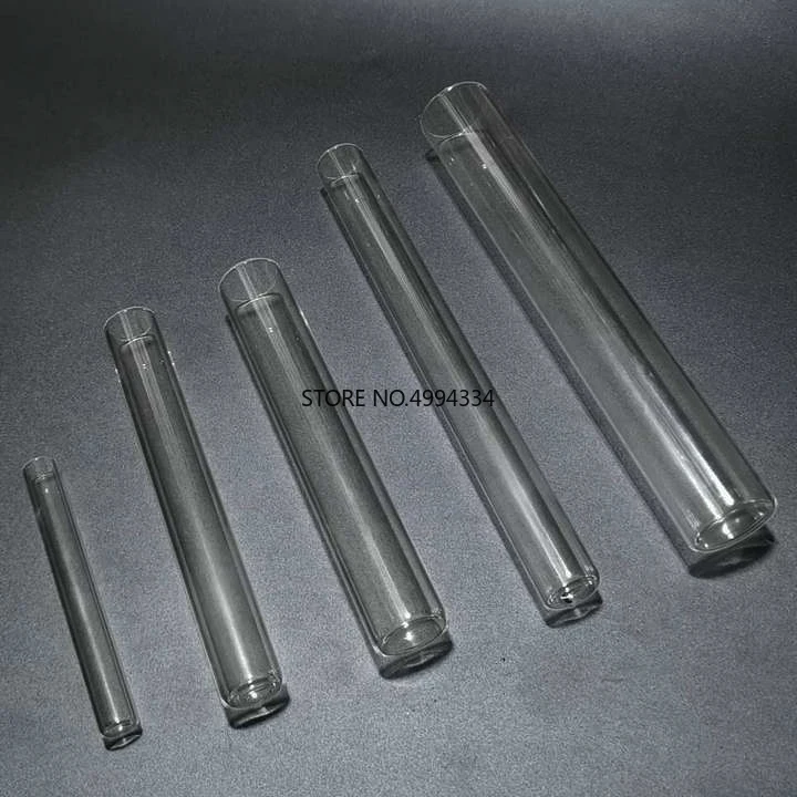 

50pcs/lot 15x150mm Transparent Glass Flat Bottom Test Tubes for Laboratory Glassware
