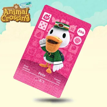 

206 Pete Animal Crossing Card Amiibo Cards Work for Switch NS 3DS Games