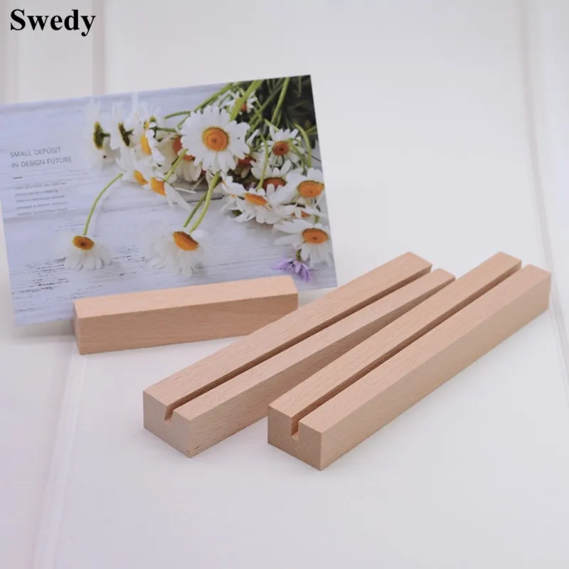 100 Holz-Tischkartenhalter + 100 Kraftkarten – Rustikal, 3x3 Cm, Für Hochzeit, Party & Deko