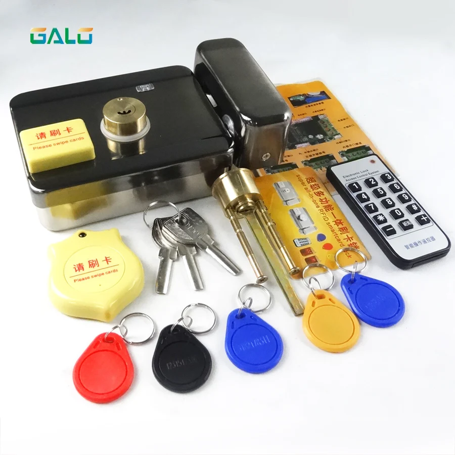 Newest Ic/id Electronic Door Gate Lock Integrated Rfid Card Electronic Door Lock Reading