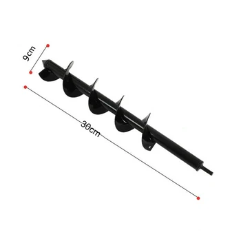 

Seedling Drill Bit Black Ground Soil Gardening Spiral Tools Hole Earth auger
