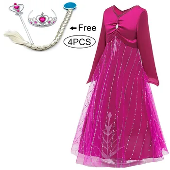 

2020 Fashion Girls Dress Princess Dress Kids Dresses For Girls Costume Party Cosplay Belle Princess Dress Children Clothing 12T