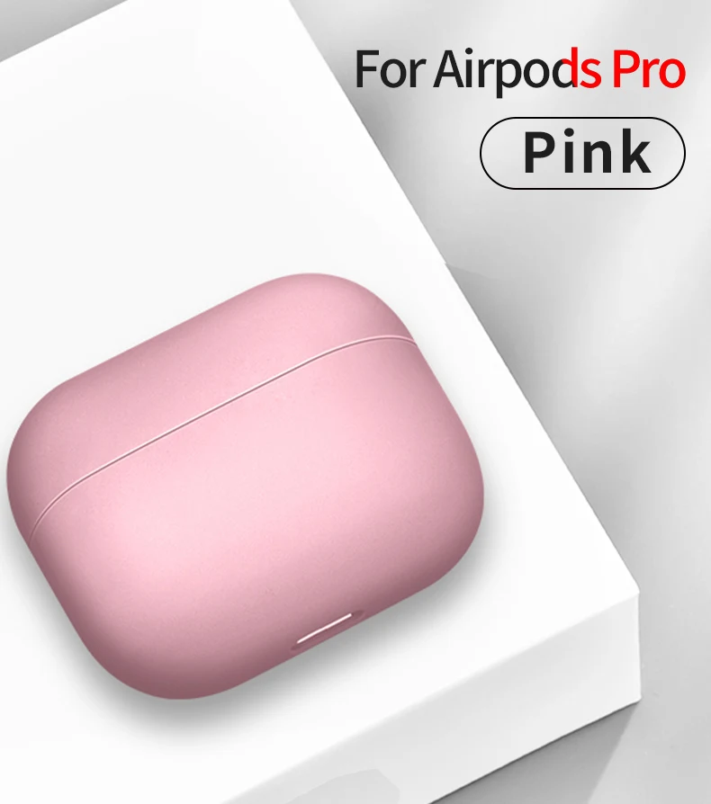 Силиконовый чехол для Airpods Pro, мягкий ударопрочный чехол из ТПУ для Apple AirPods Pro, чехол для наушников s, Ультратонкий защитный чехол Air Pods Pro - Цвет: Pink