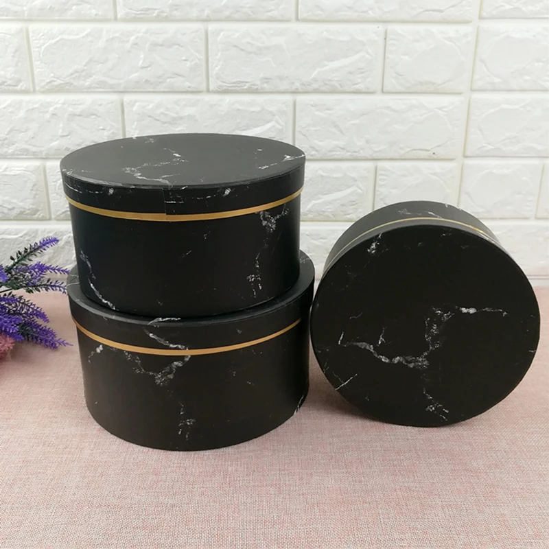 PP-B002-2(L) Круглая Бумажная Подарочная коробка для хранения цветов и подарков с тремя разными размерами, одна коробка или набор коробок - Цвет: PP-B002-2(L)