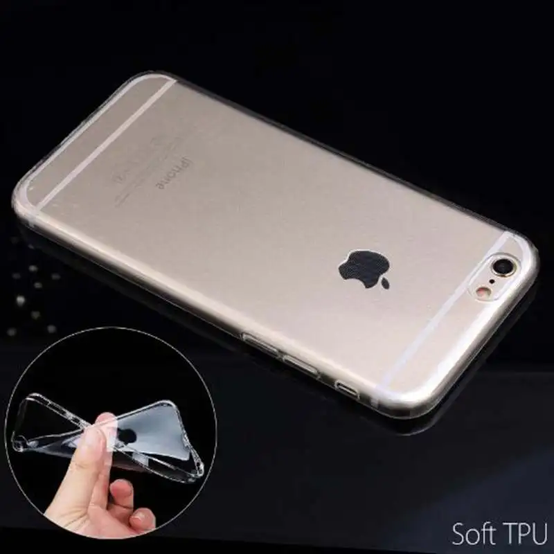 Чехол для телефона с мультяшной иллюстрацией для iPhone 6S, чехол для iPhone 7, 8 Plus, 6, 5s, 5 S, SE X 10, ультра тонкий чехол из мягкого ТПУ - Цвет: Прозрачный