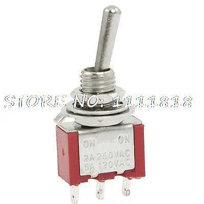 

2 Position ON/ON Mini Toggle Switch 2A 250VAC 5A 120V AC