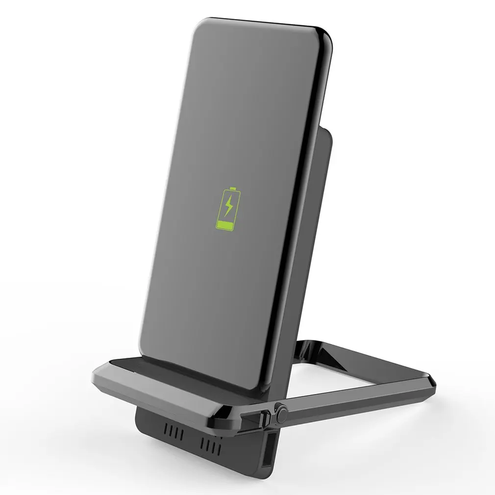 Подставка N Charge QI сплав складной мобильный телефон держатель с 5000 мАч функция держатель телефона Беспроводная Подставка для зарядки
