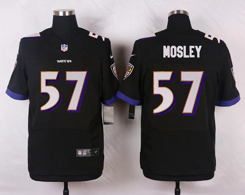 Оранжевый Новое поступление, высокое качество, Stitiched, Baltimore, Joe Flacco, C J Mosley Jersey - Цвет: Оранжевый