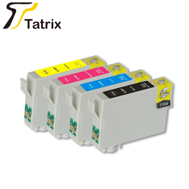 

Tatrix Compatible for T0691 to T0694 Ink Cartridge suit for Epson Workforce Workforce 310/315/500/600/610/615/1100 Stylus CX5000