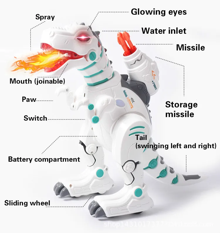 2019 simulado chama spray tyrannosaurus t-rex dinossauro