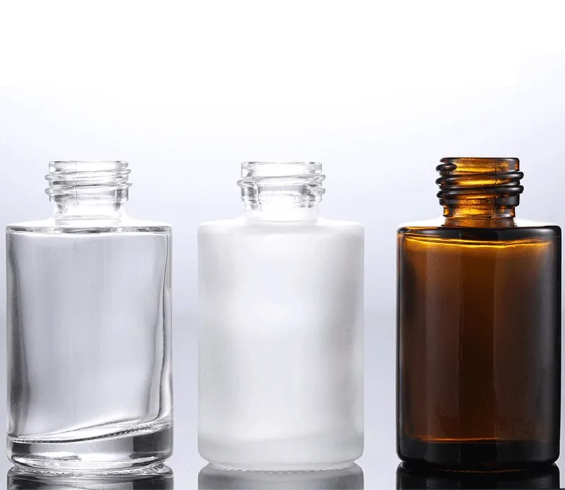 3Colors 1oz 30ml Essential Oil Bottles- Round Empty Refillable With Glass Dropper Dispenser For Liquid Aromatherapy Fragrance
