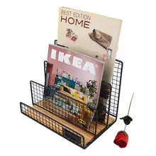 Настольный органайзер для почты металлический комод для держатели 3-слотовый органайзер для журналов книга стеллаж для хранения для рабочего стола, аксессуары для Офис