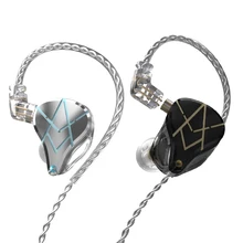 KZ ASX – écouteurs HIFI en métal 20BA, oreillettes intra-auriculaires, moniteur DJ Music, casque d'écoute de Sport, 2 broches, IEM ZSX ZAX ASF MK3 LZ A7