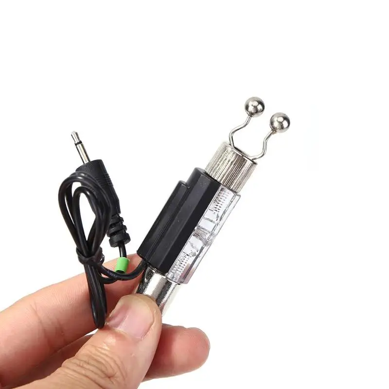Fishing Bite Alarm+Flash Soft Chain Swinger Hanger Indicator Fishing Tackle