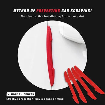 

4 Pcs For Ford Ranger Focus 2 3 4 Fiesta Mk2 Mk3 Mk7 Mondeo Mk4 Fusion Explorer Car Side Door Edge Guard Protector Sticker