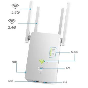

WiFi Repeater Pro 300M Mi Amplifier Network Expander Router Roteador Power Antenna 2 Wi-Fi Extender For Router N6L4