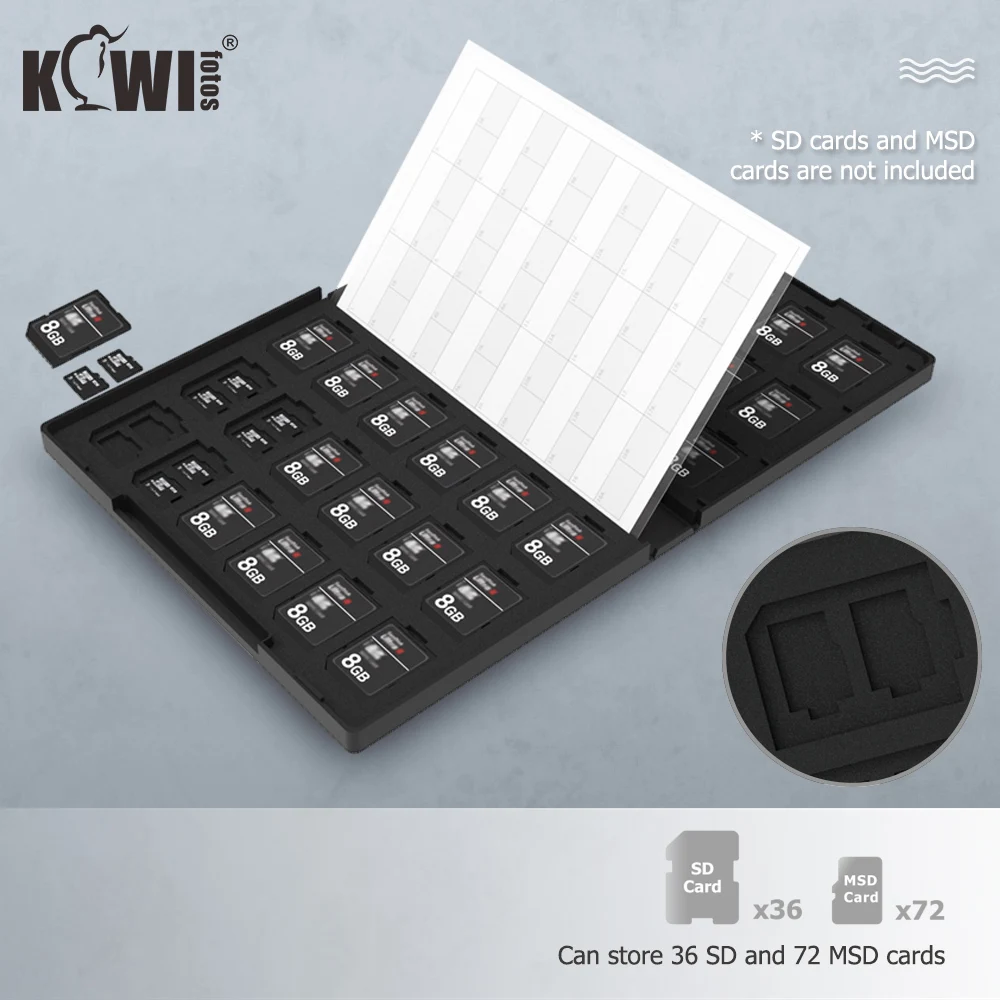 

Органайзер для хранения 108 слотов для SD SDHC SDXC TF MSD MicroSD MicroSDHC карта MicroSDXC для беззеркального DSLR