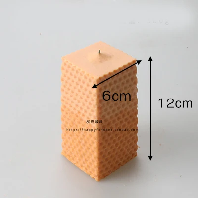 Темно-серый Квадратный круглый и шестиугольный сотовый формы 3D Свеча Плесень силиконовая форма для мыла. Глины Соль резьба плесень - Цвет: Темно-серый