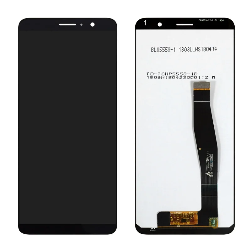 5 5 Black For Alcatel 1X 2019 5008 LCD Display with Touch Screen Digitizer Assembly For 3