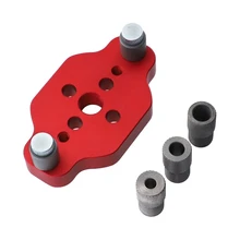 Дюбель, джиг для 6, 8, 10 мм, деревянные соединения, бурение, регулируемая, карманное отверстие, джиг, алюминиевый сплав, деревообрабатывающий сверлильный инструмент для столярных работ