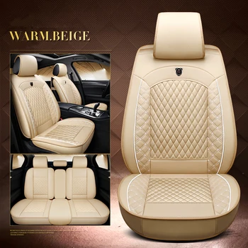 

( Front + Rear ) Luxury Leather car seat covers For KIA K2K3K4K5 Cerato Sportage Optima Maxima auto accessories car styling