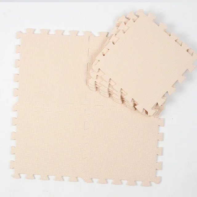 Beige 24 шт./компл. детский игровой коврик головоломка вспененный этилвинилацетат детский коврик Crapet Блокировка упражнений тренажерный зал ползать плитки пол головоломки ковры для детей - Цвет: Beige